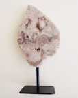 Large Pink Amethyst Slab w. Stand 003