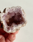 Clear Quartz Geode & Pink Amethyst Duo 049*