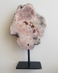 Large Pink Amethyst Slab w Stand 005