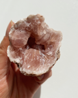 Clear Quartz Geode & Pink Amethyst Duo 045*