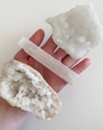 Clear Quartz, Selenite & Apophyllite Trio 004