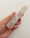 White Lace Agate Tower 002