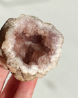 Clear Quartz & Pink Amethyst Geode Duo 044