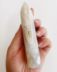 White Lace Agate Tower 002