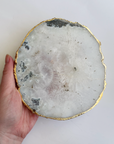 White Agate Slice 007